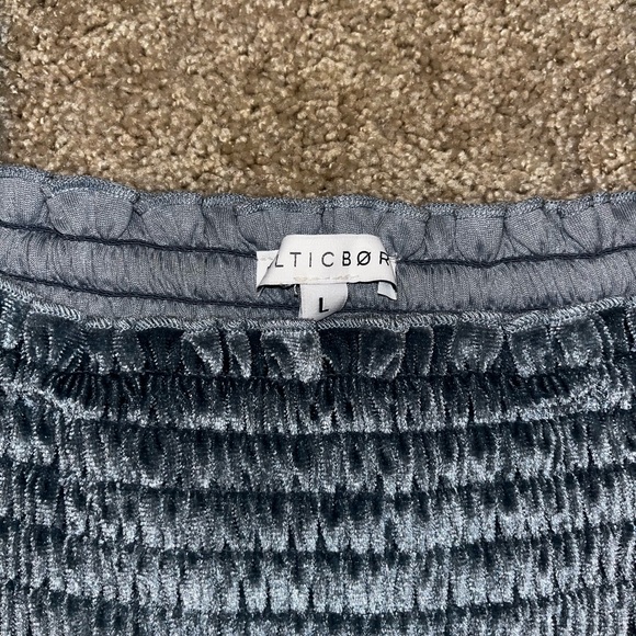 Baltic Born Velvet Blue/Gray Dress - Picture 2 of 3